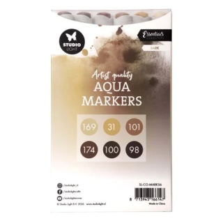 (SL-CO-MARK56)Studio Light Aqua Markers Bark