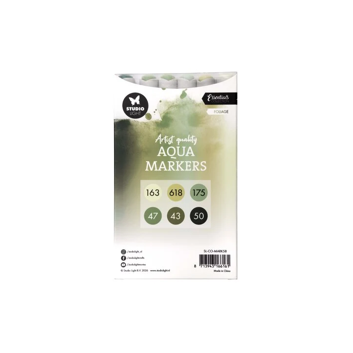 (SL-CO-MARK58)Studio Light Aqua Markers Foliage