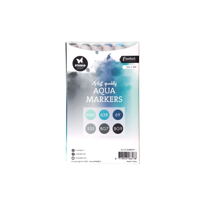(SL-CO-MARK59)Studio Light Aqua Markers Sea & Sky
