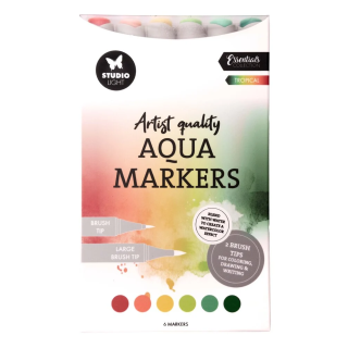 (SL-CO-MARK61)Studio Light Aqua Markers Tropical