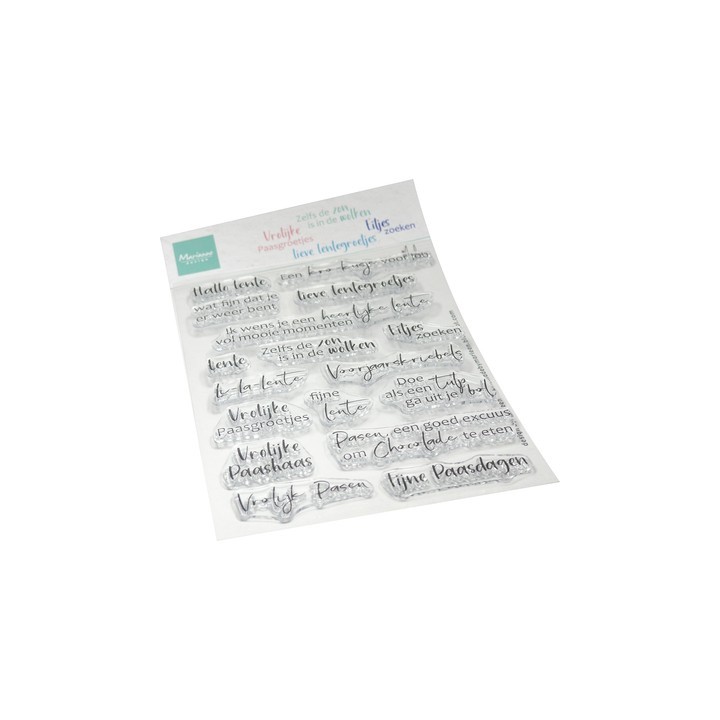 (CS1193)Clear stamp Lentegroetjes by Marleen