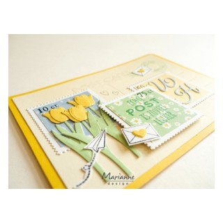 (CS1195)Clear stamp Echte Post