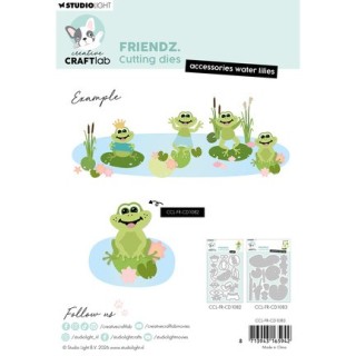 (CCL-FR-CD1083)Studio Light Cutting Die Waterlelies Friendz nr. 1083