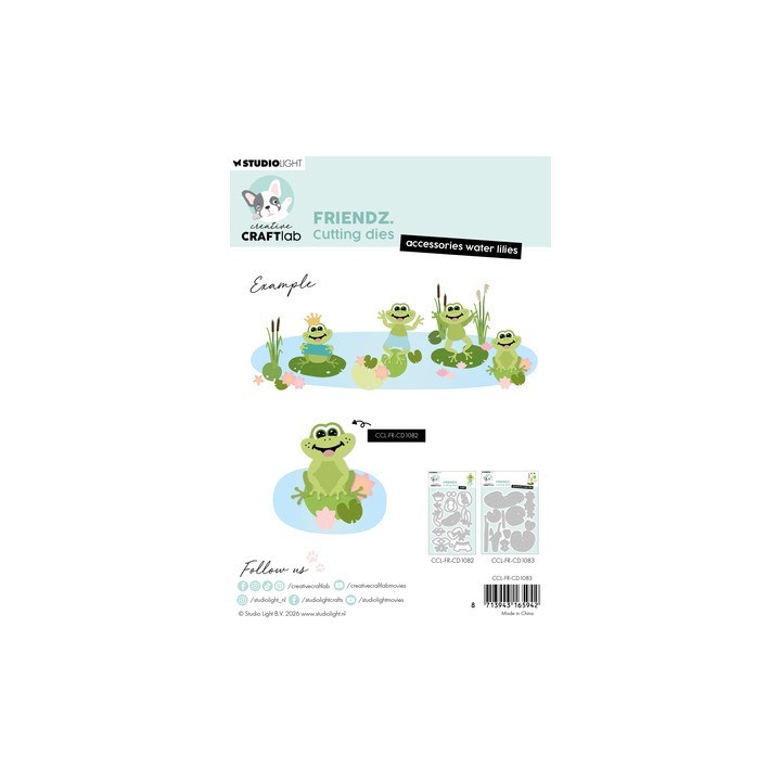 (CCL-FR-CD1083)Studio Light Cutting Die Waterlelies Friendz nr. 1083