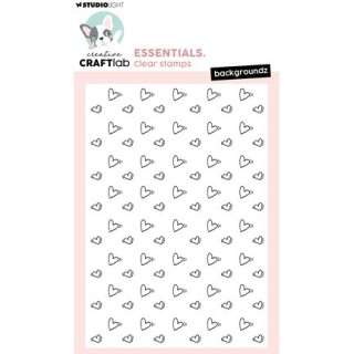 (CCL-ES-STAMP929)Studio light Stamp Backgroundz hearts Essentials nr. 929