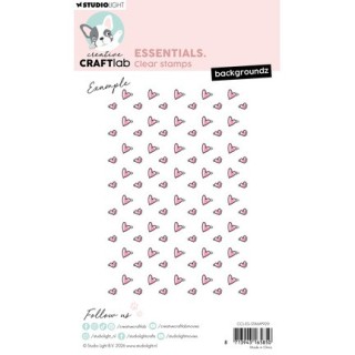 (CCL-ES-STAMP929)Studio light Stamp Backgroundz hearts Essentials nr. 929