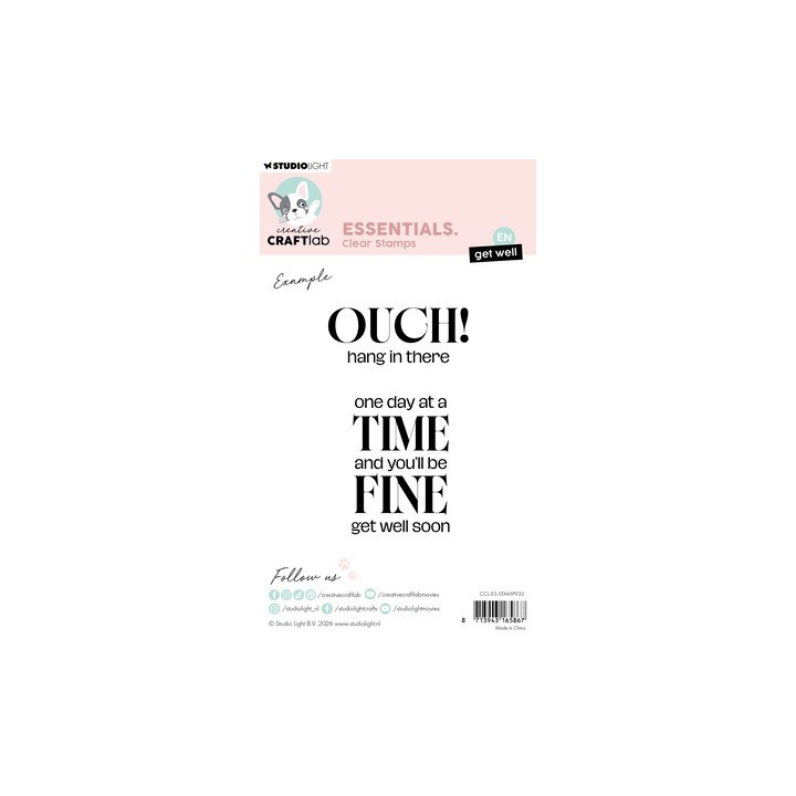 (CCL-ES-STAMP930)Studio light Stamp Get well Essentials nr. 930