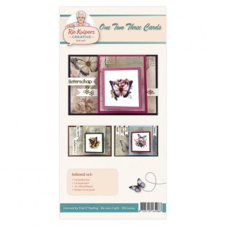 (RKC10004)Rie Kuipers Creative – One-Two-Three Cards - Butterflies