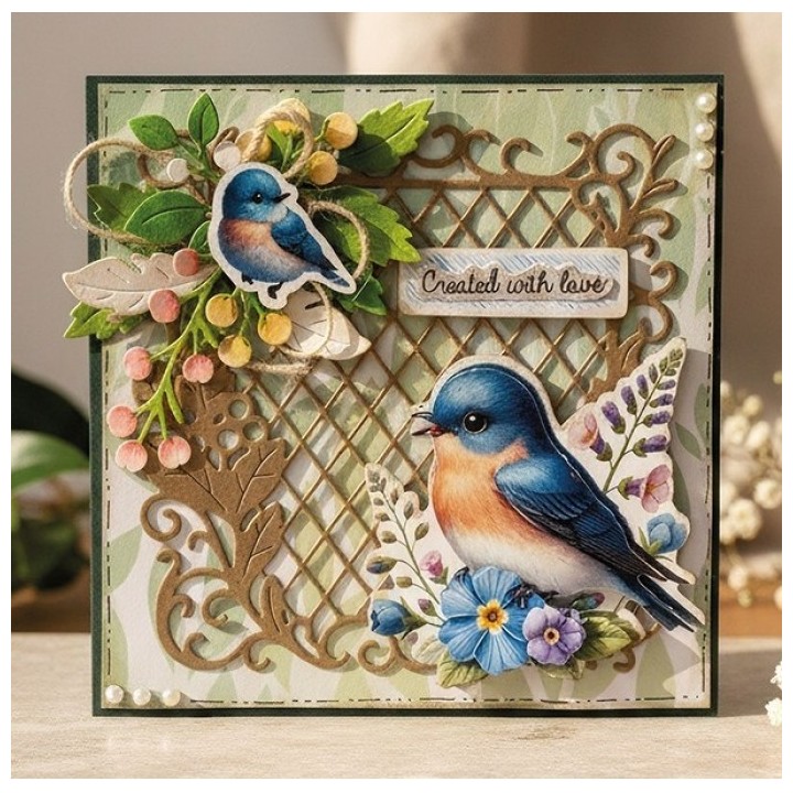 (BBD10092)Dies - Berries Beauties - Whispers of Nature - Feather Frame