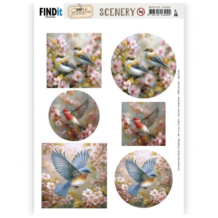 (BBSC10128)Scenery Push out - Berries Beauties - Whisper of Nature