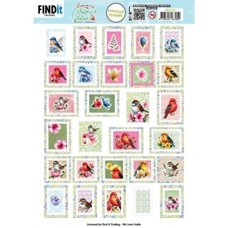 (SB11118)Berries Beauties - Whispers of Nature - Push Out Postage Stamp