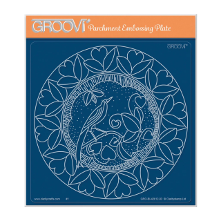 (GRO-BI-42612-03)Groovi Plate A5 Barbara's Lovebird