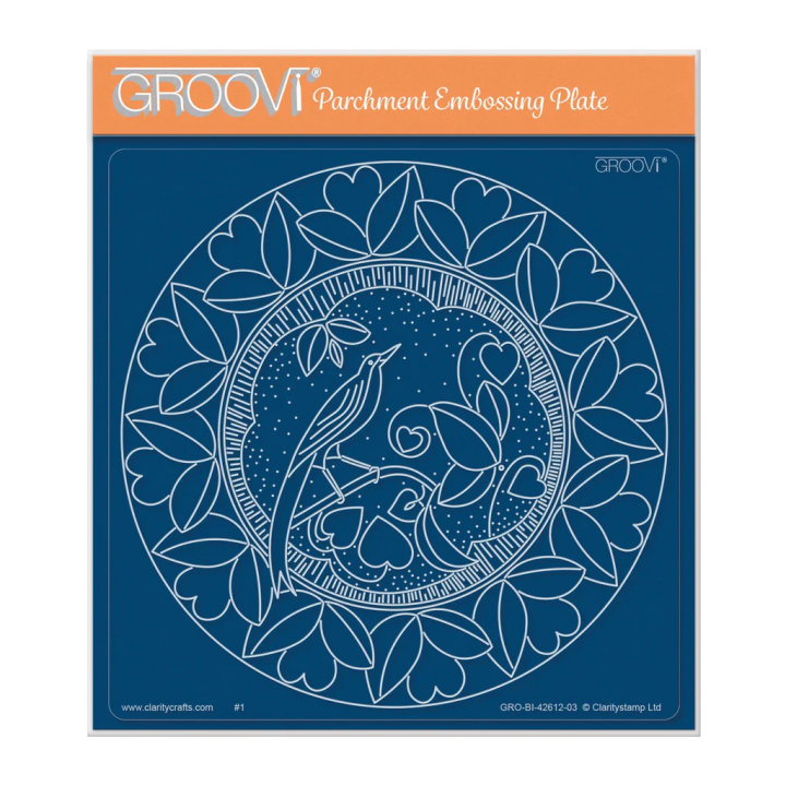 (GRO-BI-42612-03)Groovi Plate A5 Barbara's Lovebird