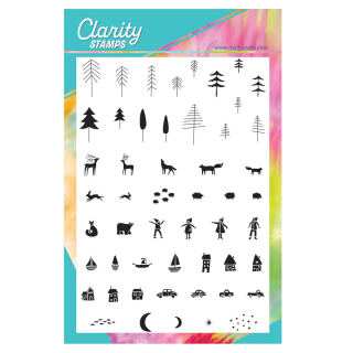 (STA-LA-12281-A5 )Claritystamp Just Flowers A5 Stamp Set