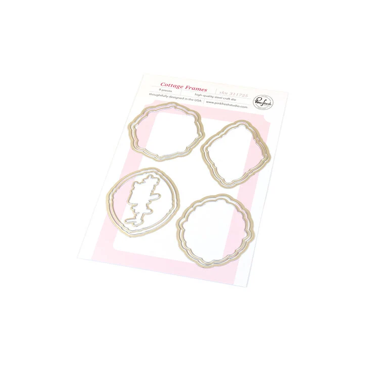 (311725)Pinkfresh Studio Homespun with Heart Die Cottage Frames