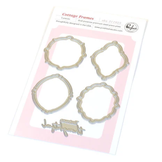 (311925)Pinkfresh Studio Homespun with Heart Die Cottage Frames
