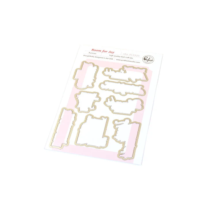 (312325)Pinkfresh Studio Homespun with Heart Die Room for Joy