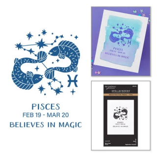 (BPR-039)Spellbinders Block Print Zodiacs Registration Press + Foil Plate Pisces