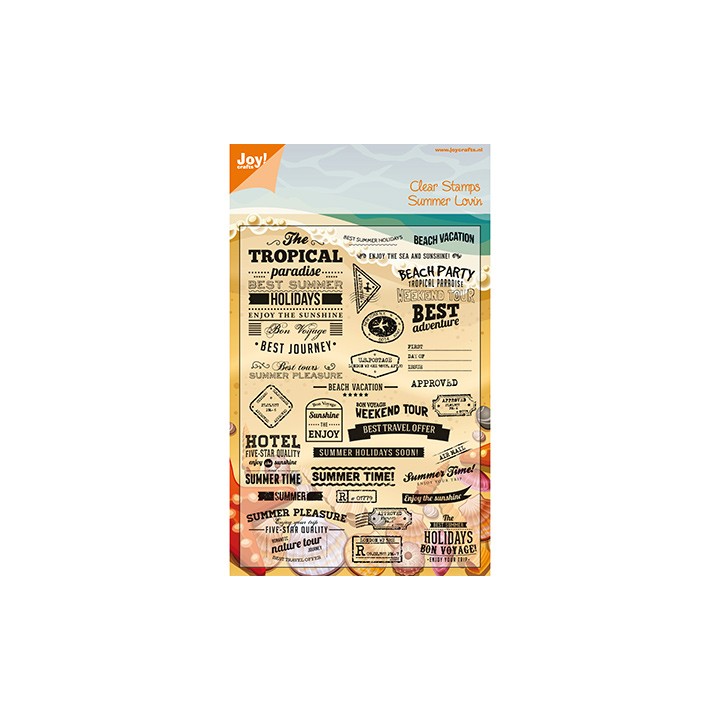 (6410/0097)Clear stamp Tropical Summer