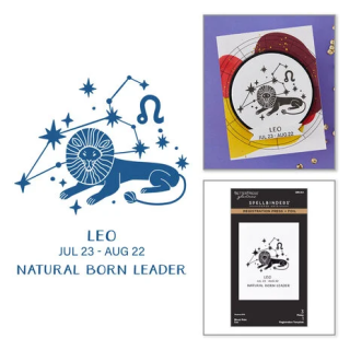 (BPR-044)Spellbinders Block Print Zodiacs Registration Press + Foil Plate Leo