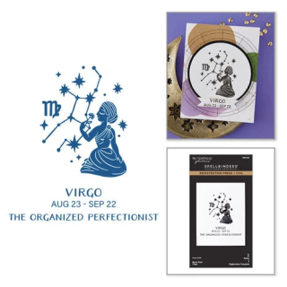 (BPR-045)Spellbinders Block Print Zodiacs Registration Press + Foil Plate Virgo