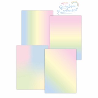 (GRO-AC-42622-XX)Groovi Rainbow Parchment - Pastel Rainbow A4