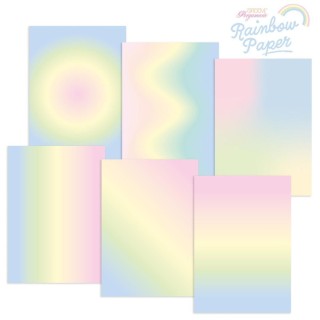 (GRO-AC-42018-XX)GROOVI DESIGNER RAINBOW PAPER - PASTEL RAINBOW A4