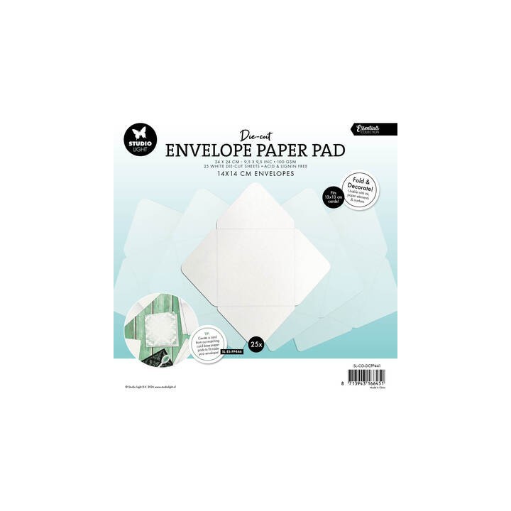(SL-ES-DCPP441)Studio Light Envelopes for 13x13cm cards Essentials nr. 441