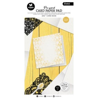 (SL-ES-PP445)Studio Light Card Paper Pad pre-scored white cards Essentials nr. 445