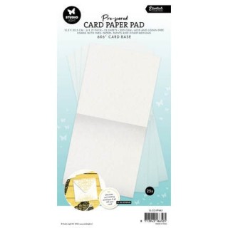 (SL-ES-PP445)Studio Light Card Paper Pad pre-scored white cards Essentials nr. 445