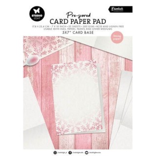 (SL-ES-PP447)Studio Light Card Paper Pad pre-scored white cards Essentials nr. 447