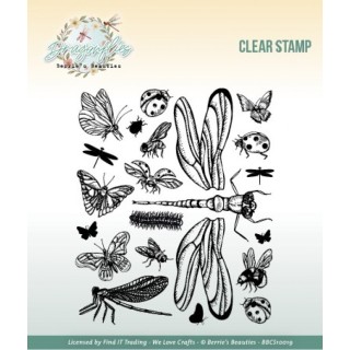 (BBCS10019)Clear Stamp- Berrie's Beauties - Dragonflies