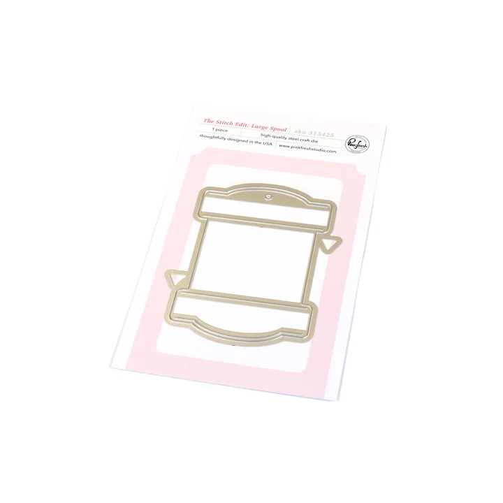 (313425)Pinkfresh Studio Homespun with Heart Die The Stitch Edit Large Spool