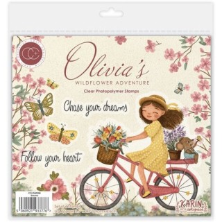 (CCLSTMP008)Craft Consortium Olivia's Wildflower Adventures A6 Photopolymer Stamp Set Dreams