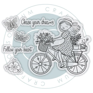 (CCLSTMP008)Craft Consortium Olivia's Wildflower Adventures A6 Photopolymer Stamp Set Dreams