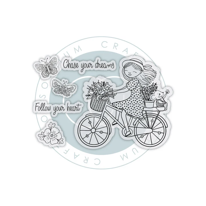 (CCLSTMP008)Craft Consortium Olivia's Wildflower Adventures A6 Photopolymer Stamp Set Dreams