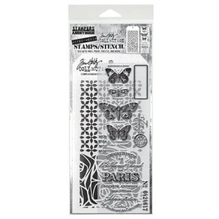 (THMM120)Stampers Anonymous Mixed Media #20 Tim Holtz Stamps/Stencil