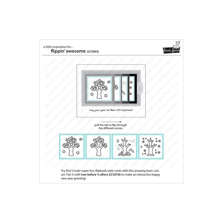 (LF2043)Lawn cuts Flippin' Awesome Lawn Cuts Dies