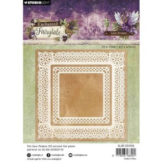 (SL-EF-CD1102)Studio Light Cutting Die Lace frames square Enchanted Fairytale nr. 1102
