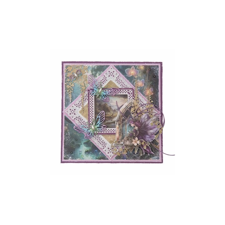 (SL-EF-CD1102)Studio Light Cutting Die Lace frames square Enchanted Fairytale nr. 1102