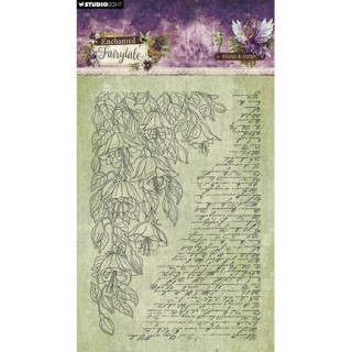 (SL-EF-STAMP940)Studio light Stamp Floral & Script Enchanted Fairytale nr. 940