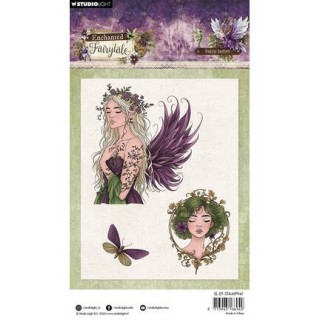 (SL-EF-STAMP941)Studio light Stamp Fairy ladies Enchanted Fairytale nr. 941