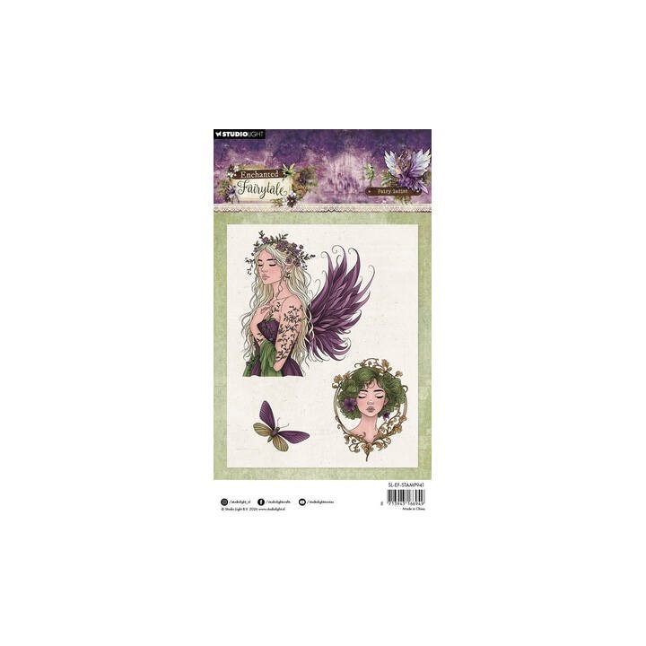 (SL-EF-STAMP941)Studio light Stamp Fairy ladies Enchanted Fairytale nr. 941