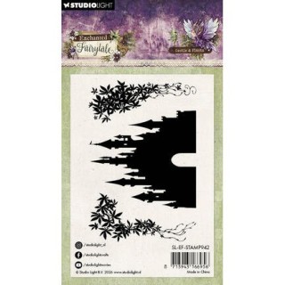 (SL-EF-STAMP942)Studio light Stamp Castle & Plants Enchanted Fairytale nr. 942