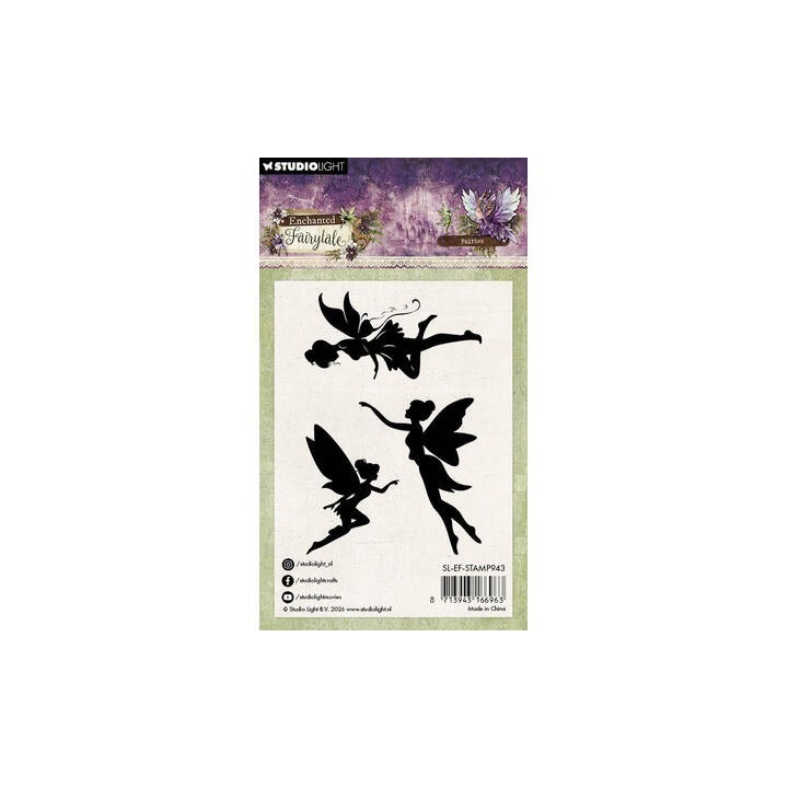 (SL-EF-STAMP943)Studio light Stamp Fairies Enchanted Fairytale nr. 943