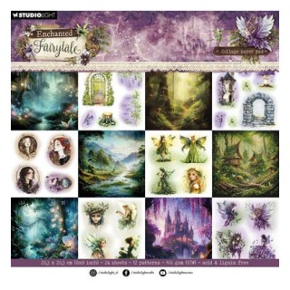 (SL-EF-CPP468)Studio Light Collage paper pad Enchanted Fairytale nr. 468