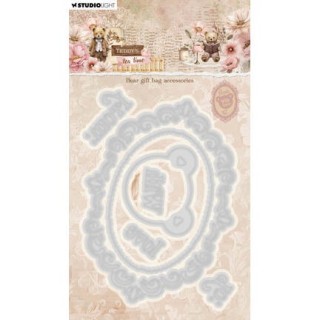 (SL-TTT-CD1079)Studio Light Cutting Die Bear gift bag accesories Teddy's Tea Time nr. 1079