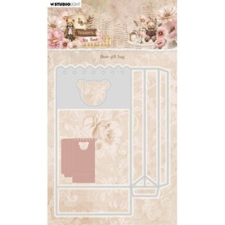 (SL-TTT-CD1080)Studio Light Cutting Die Bear gift bag Teddy's Tea Time nr. 1080