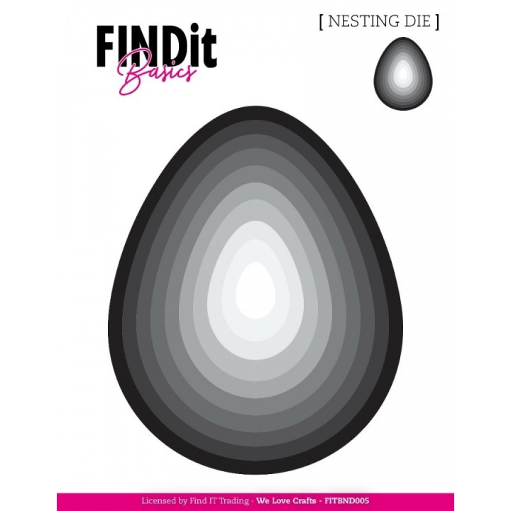 (FITBND005)Find It Basics - Nesting Dies - Egg