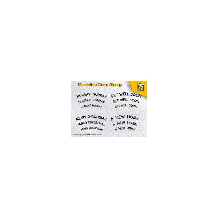 (APST009)Precision Clear Stamp English texts 1
